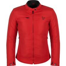 Venom Motosiklet Kadın Montu 4 Mevsim Alice Red Motorcu Mont