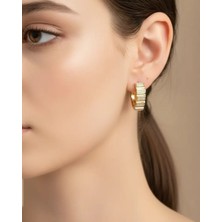 Biju Yılmaz Xuping Rose Taşlı Tasarım Küpe - 25-XPKP78