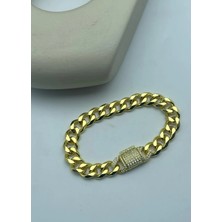 Biju Yılmaz Vip 22K Altın Kaplama Gurmet Gold Bileklik - 26VIPB03