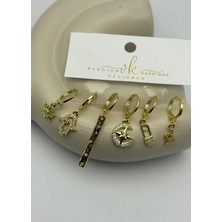 Biju Yılmaz Vip 6'lı Gold Küpe - 25-VIP177