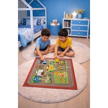 Sevimli Arabalar – Çocuklar Için Eğlenceli Mini Araba Seti Oyun Matı Oyun Halısı