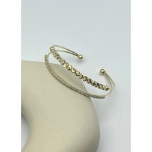 Biju Yılmaz Vip Gold Taşlı Kelepçe - 26VIPK05