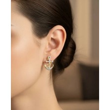 Biju Yılmaz Xuping Gold Taşlı Çapa Küpe - 25-XPKP335