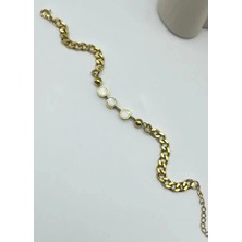 Biju Yılmaz Çelik Gold Tasarım Bileklik - 25-BLK150