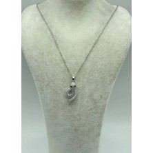 Biju Yılmaz Çelik Silver Yılan Kolye - 25-CTR280