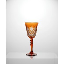 Akden Store Kesme Kristal Renkli Kadeh, Su Bardağı 270CC