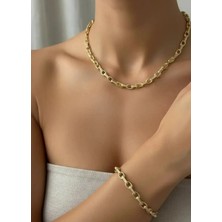 Biju Yılmaz Xuping Gold Taşlı Tasarım Set - 25-XPS02