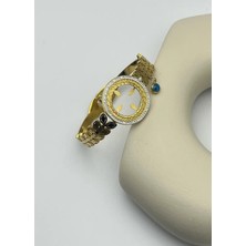Biju Yılmaz Çelik Gold Taşlı Çeyreklik Kelepçe - 25-CYKE02