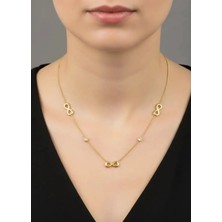 Biju Yılmaz Çelik Gold Sonsuzluk Kolye - 25-CLKK60