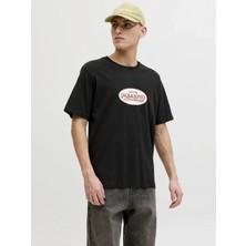 Jack & Jones Jack&jones 12297891 0 Yaka Erkek Tshirt - Siyah