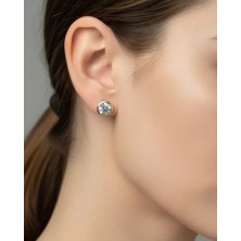 Biju Yılmaz Xuping Gold Tek Taş Küpe - 25-XPKP53