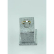 Biju Yılmaz Çelik Gold 6'lı Tek Taş Yüzük - 25YZK176