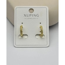 Biju Yılmaz Xuping Gold Mini Halka Küpe - 25-XPKP178
