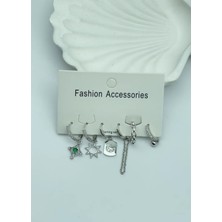 Biju Yılmaz Vip Silver 6'lı Küpe - 25-VIP113