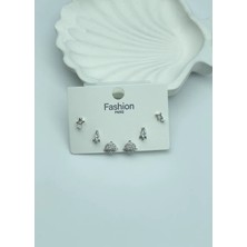 Biju Yılmaz Vip Silver 6'lı Küpe - 25-VIP132