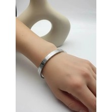 Biju Yılmaz Çelik 6mm Silver Kelepçe - 25KLP02