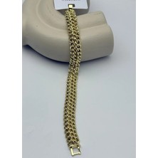 Biju Yılmaz Xuping Gold Örgü Zincir Bileklik - 25 -XPB89