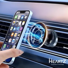 Heartz Havalandırma Kancalı, Ayarlı Kilitlenebilir Çok Güçlü Mıknatıslı Araç Telefon Tutucusu Kaloriferaraçtutucu