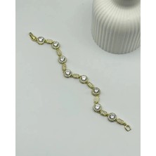 Biju Yılmaz Xuping Ymz Gold Taşlı Tasarım Bileklik - 25-YMZB32