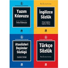Ema Kitap Ortaokullar Için Türkçe-Yazım-Atasözleri Deyimler-Ingilizce 4'lü Sözlük Seti(Tdk Onaylı)