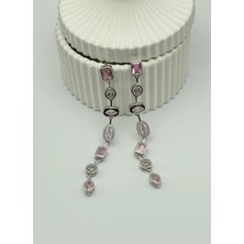 Biju Yılmaz Çelik Silver Renkli Taşlı Küpe 25-CLK63