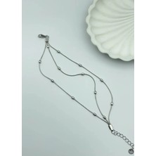 Biju Yılmaz Çelik Silver 3'lü Bileklik - 25-BLK31