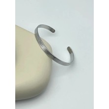 Biju Yılmaz Çelik Silver Ayetel Kürsili Kelepçe - 25-KLP04