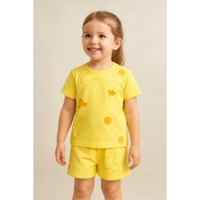 GMG Collection Baby Rahat Giyim Şort Tişört Pijama Takımm Desenli
