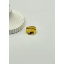 Biju Yılmaz Çelik Gold Yüzük - 25YZK95