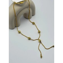 Biju Yılmaz 22K Altın Kaplama Kuyumcu Model Kolye 25 -22K145