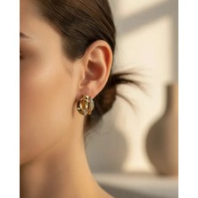 Biju Yılmaz Xuping Rose Tasarım Küpe - 25-XPKP77