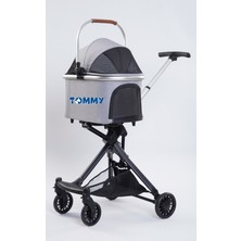 Ozdestor Tommy Evcil Hayvan Arabası Gri 83*48.5*110CM Max 10KG