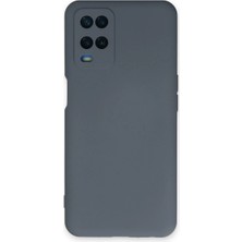 Esranın Dünyası Oppo A54 4g Kılıf Nano Içi Kadife Silikon - Gri