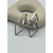 Biju Yılmaz Vip Silver Tasarım Küpe - 25-VIP249