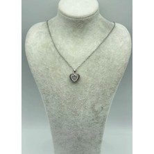 Biju Yılmaz Çelik Silver Kalp Kolye - 25-CTR169