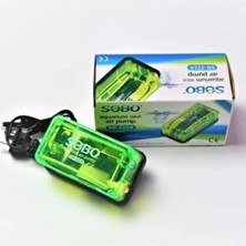 Sobo Tek Çıkışlı Transparan Hava Motoru SB-222A 3W 3 Lt/min