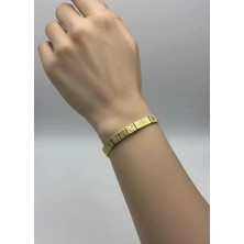 Biju Yılmaz Çelik Gold Bileklik - 25-BLK331