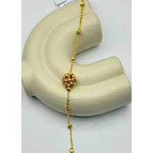 Biju Yılmaz 22K Altın Kaplama Bileklik Dorika Boncuk - 25-22K81