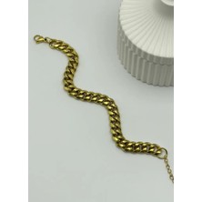 Biju Yılmaz Çelik Gold Zincir Bileklik - 25-BLK101