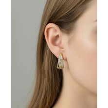 Biju Yılmaz Xuping Gold Taşlı Tasarım Küpe - 25-XPKP98