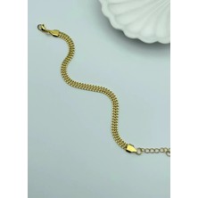 Biju Yılmaz Çelik Gold 2mm Örme Bileklik - 25-BLK30