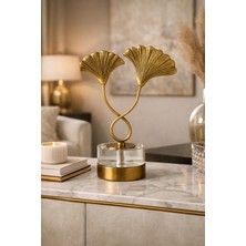 Vinner Lucento Gold Dekoratif Masa Objesi – Metal & Cam Salon, Ofis ve Konsol Dekoru