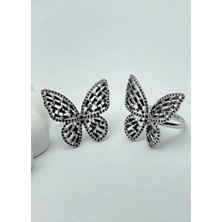 Biju Yılmaz 22K Altın Kaplama Kelebek Yüzük - 2522KY04