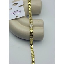 Biju Yılmaz Xuping Gold Zümrüt Yol Bileklik - 25 -XPB53