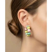 Biju Yılmaz Xuping Gold Renkli Halka Küpe - 25-XPKP342