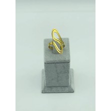 Biju Yılmaz Çelik Gold 6'lı Tasarım Yüzük - 25YZK180