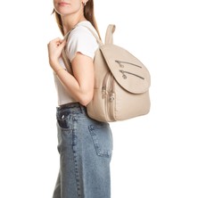 Newish Kadın Deri Ayarlanabilir Askılı Omuz ve Sırt Çantası NEW352 - Siyah