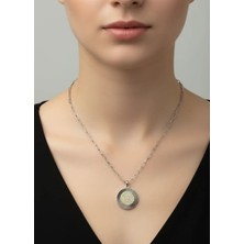 Biju Yılmaz Çelik Mix Yonca Kolye - 25-CLKK132