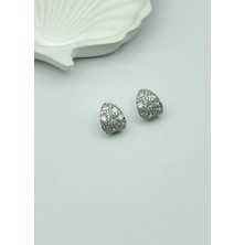Biju Yılmaz Vip Silver Taşlı Küpe - 25-VIP87