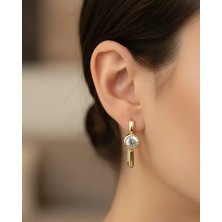 Biju Yılmaz Xuping Gold Tektaş Küpe - 25-XPKP210